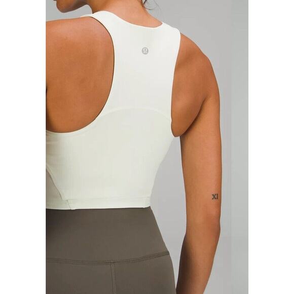 Lululemon Wunder Train Racerback Tank Top Light Support Cream Otmeal Siz… - Picture 3 of 9